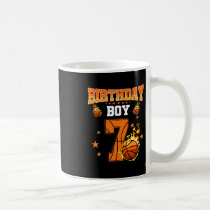 7-jähriger Geburtstagsjunge Sketll 7. Geburtstag L Kaffeetasse