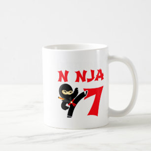 7-jähriger Karate-Ninja-Party-Kinder-7. Geburtstag Kaffeetasse