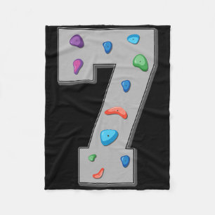 7-jähriger Kletterer Geburtstag Bouldering Kletter Fleecedecke