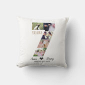 7-jähriges Hochzeitstag Kissen (Vorderseite)