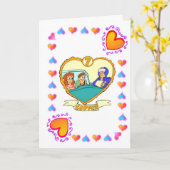 7. Jubiläum - Kupfer Karte (Gelbe Blume)