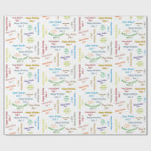 7. Juli Geburtstag Geschenkpapier (Flach)