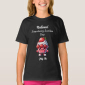 7. Juli Nationaler Strawberry Sundae Day T-Shirt (Vorderseite)