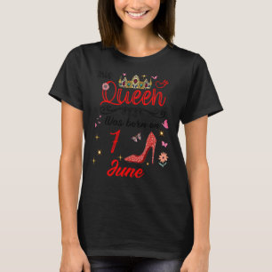 7. Juni Geburtstag Diese Königin wurde am 7. Juni T-Shirt