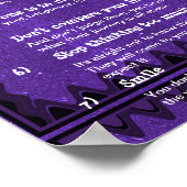 7 Kardinal Regeln für LIFE Poster (Ecke)