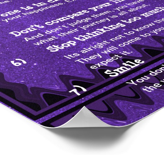 7 Kardinal Regeln für LIFE Poster (Ecke)