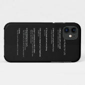 7 Kardinals-Regeln für das Leben Case-Mate iPhone Hülle (Rückseite (Horizontal))