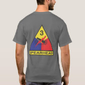7. Kavallerie, 3. gepanzerte Abteilungs-T - Shirts (Rückseite)