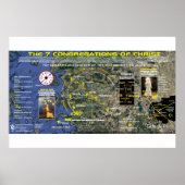 7 Kirchen der Offenbarung - Topografisches Layout Poster (Vorne)