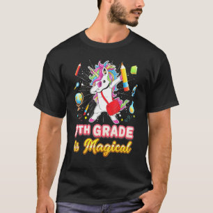 7. Klasse ist magisches Dabbing Einhorn zurück nac T-Shirt