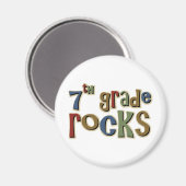 7. Klasse Rocks Siebter Magnet (Vorderseite/Rückseite)