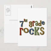 7. Klasse Rocks Siebter Postkarte (Vorne/Hinten)