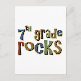7. Klasse Rocks Siebter Postkarte