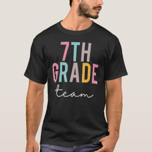 7. Klasse Team Farbenfrohe Niedliche Wertschätzung T-Shirt