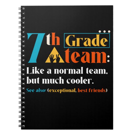 7. Klasse Team wie ein normales Team, aber viel Co Notizblock (Vorderseite)