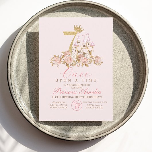 7. Kleine Prinzessin zum Geburtstag Einladung