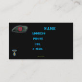 7. Kraftgruppenflecken-Visitenkarte Visitenkarte (Rückseite)