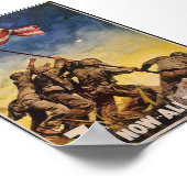 7. Kriegskredit, jetzt... Gemeinsam - Vintager Kri Poster (Ecke)