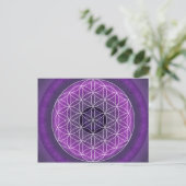 7 Kronchakra von Tutti Postkarte (Stehend Vorderseite)