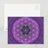 7 Kronchakra von Tutti Postkarte (Vorne/Hinten)