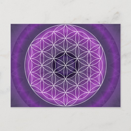 7 Kronchakra von Tutti Postkarte (Vorderseite)