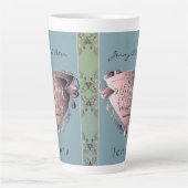 7. Kupferherz-Emblem Latte-Tasse Milchtasse (Vorderseite)