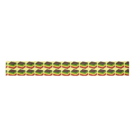 7 Layer Italienischer Regenbogen Cookie Weihnachts Satinband (Vorderseite)