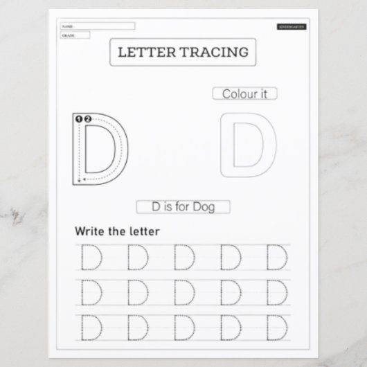 7 Learn To Spell Letter D Teacher Home Schooling (Vorderseite)