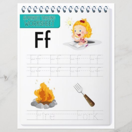 7 Learn To Spell Letter F Teacher Home Schooling (Vorderseite)