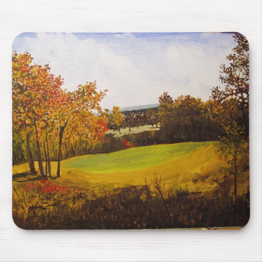 7. Loch-Adler-Wappen-Golf-KursWatercolor Mousepad (Vorne)