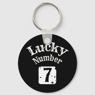 7 - Lucky Number 7 Luck Schlüsselanhänger