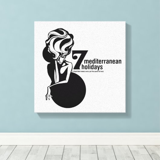 7 mediterranean holidays leinwanddruck (Insitu (Holzboden))