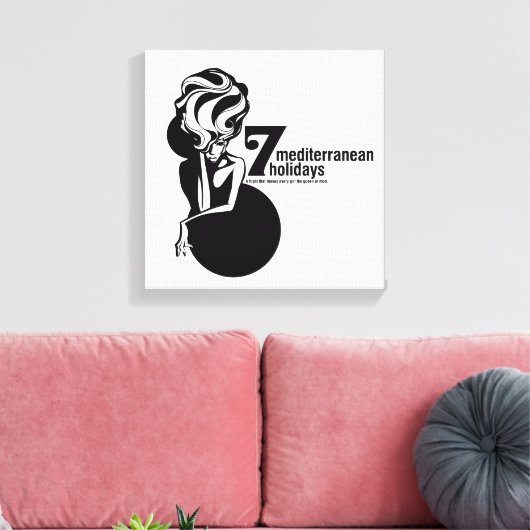7 mediterranean holidays leinwanddruck (Insitu (Wohnzimmer))
