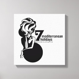 7 mediterranean holidays leinwanddruck