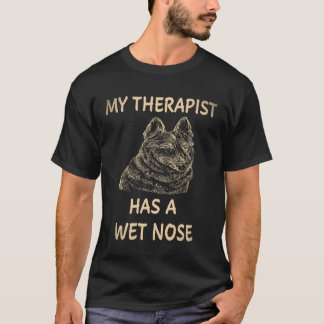 7 Mein Therapeut hat einen nassen deutschen Schäfe T-Shirt