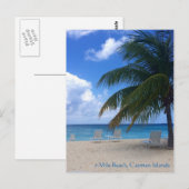 7 Mile Beach, Cayman Islands Postkarte (Vorne/Hinten)