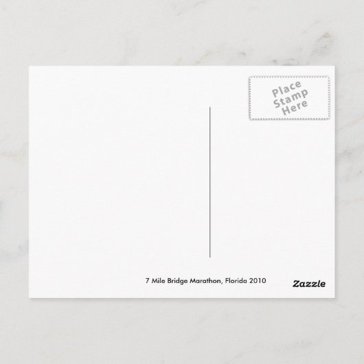 7 Mile Bridge Postcard Postkarte (Rückseite)