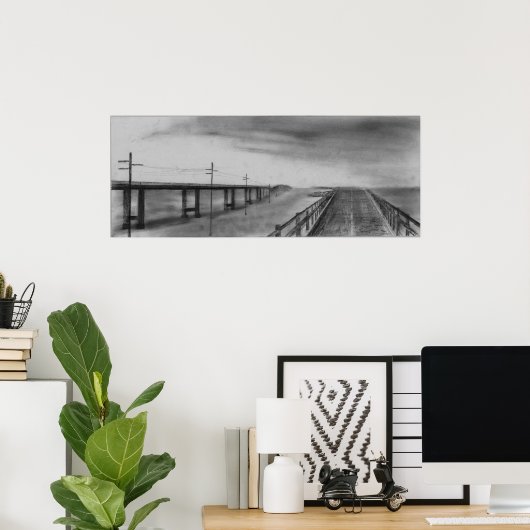 7-Mile-Brücke Poster (Heimbüro)