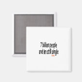 7 Milliarden Menschen Magnet (Vorderseite/Rückseite)