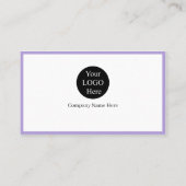 7 Moderne lila Logos fördern den Markennamen des U Visitenkarte (Rückseite)