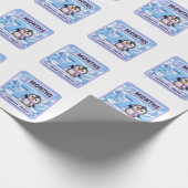 7 Monate Baby Meilenstein Explorer Geschenkpapier (Ecke)