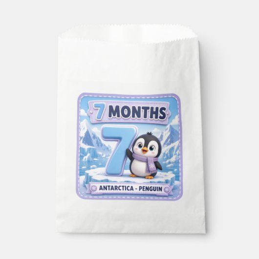 7 Monate Baby Meilenstein Explorer Geschenktütchen (Vorderseite)