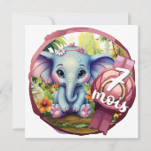 7 Monate Einladung (Vorderseite)