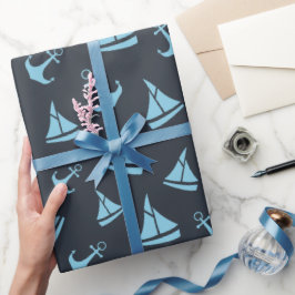7 Nautical Haven Wrapping Paper "Big Size" Geschenkpapier