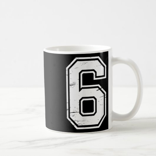 7 Number 67 Six Seven Meme  Kaffeetasse (Rechts)