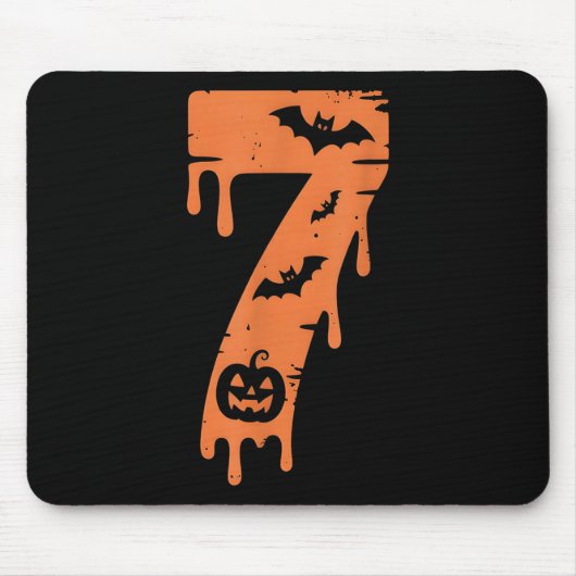 7 Number Meme 67 Six Seven Halloween  Mousepad (Vorne)