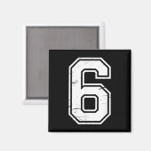 7 Nummer 67 Six Seven Meme Magnet (Vorderseite/Rückseite)