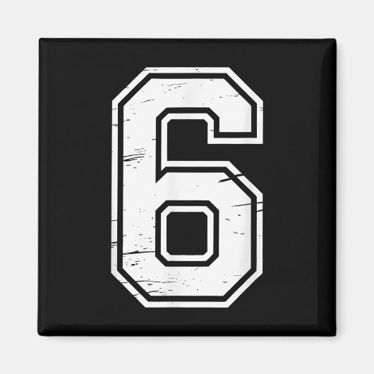 7 Nummer 67 Six Seven Meme Magnet (Vorne)