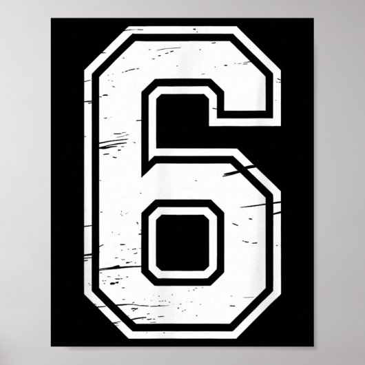 7 Nummer 67 Six Seven Meme Poster (Vorne)