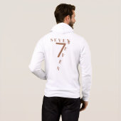7 Nummer 7 Art Design Hoodie (Schwarz voll)
